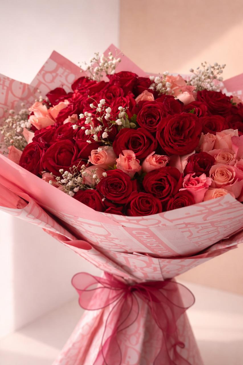 Blush Couture Rose Bouquet