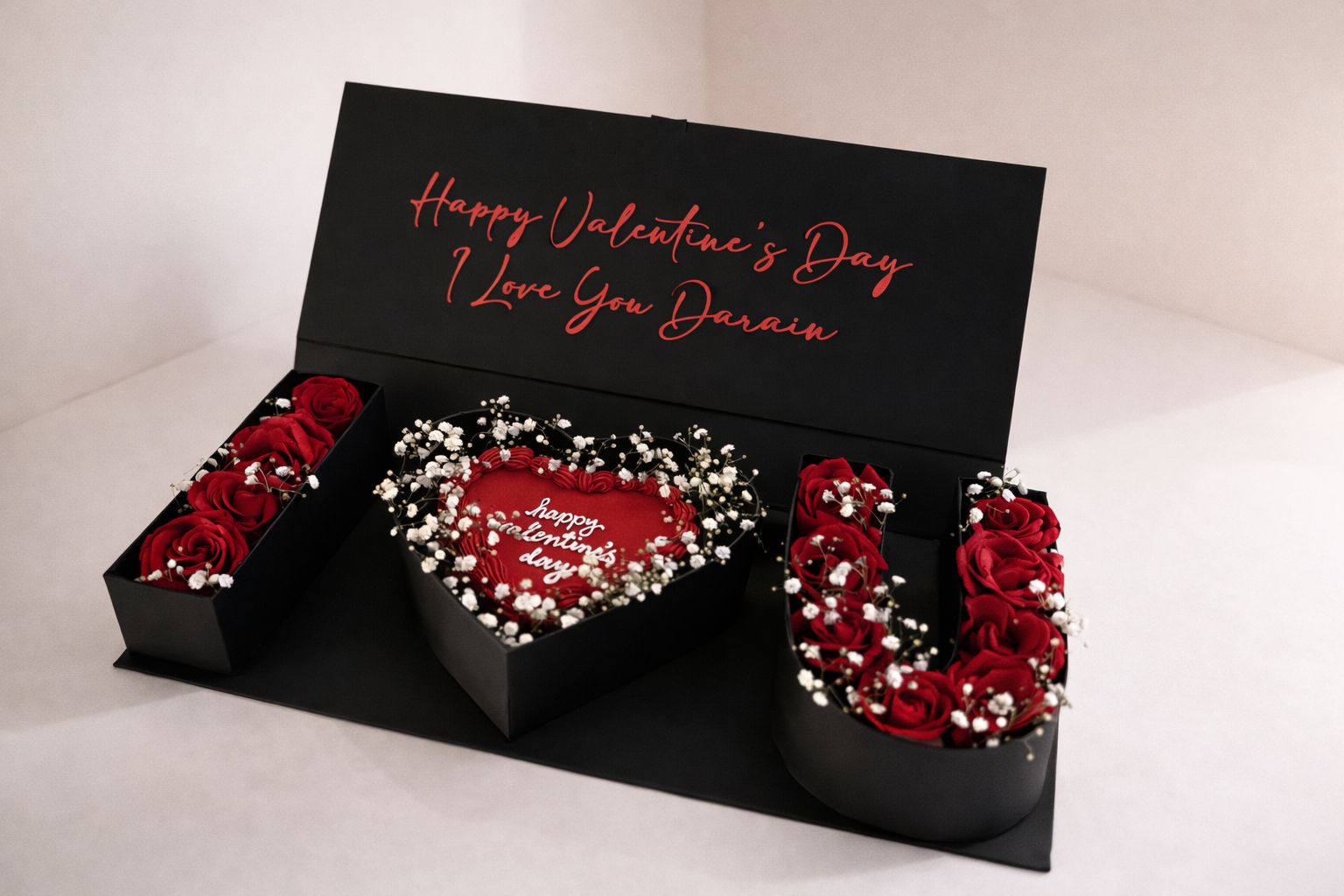 I Love You Floral Heart Box ❤️🌹