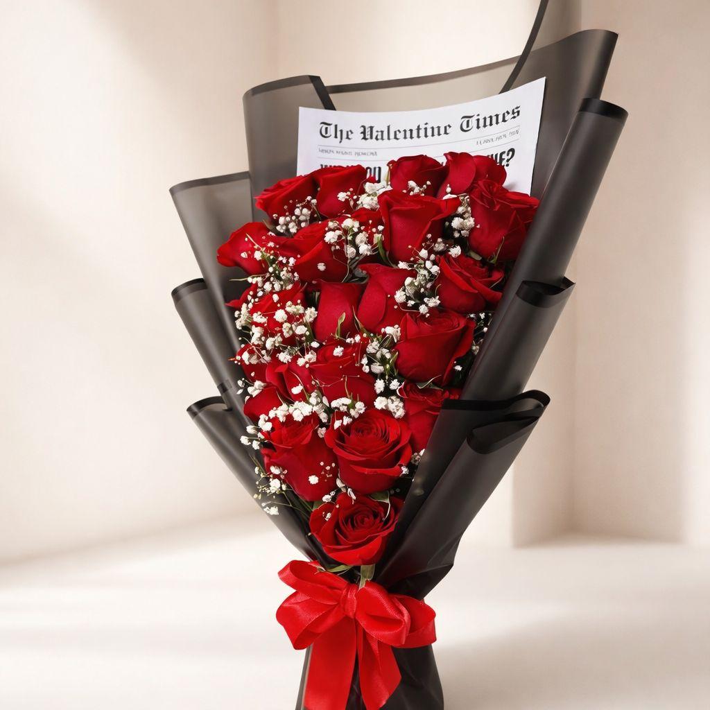 Velvet Romance Rose Bouquet